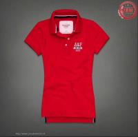 dames abercrombie fitch korte polo tees 1892 rood Breda Shop ntqnf176